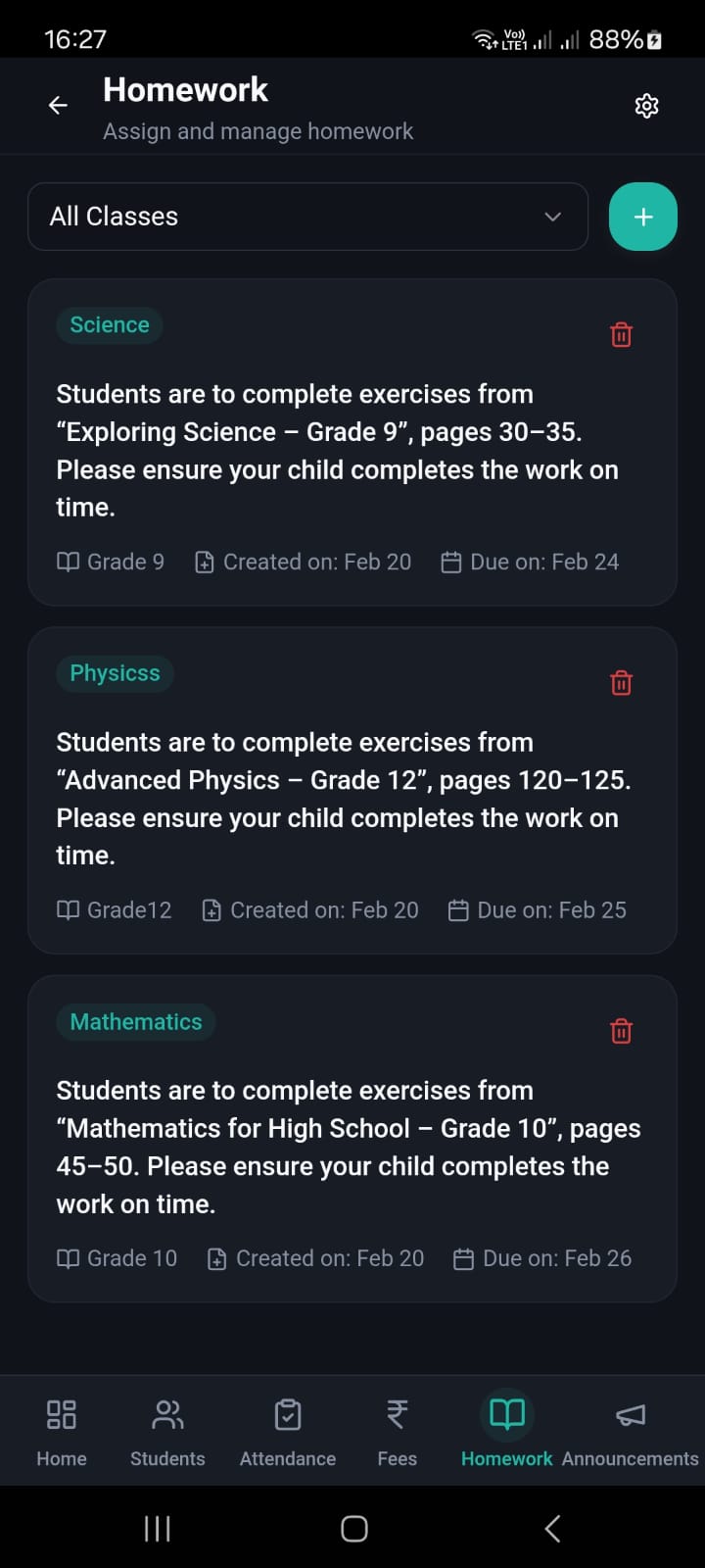 ClassRec — Record once. Parents see it instantly.